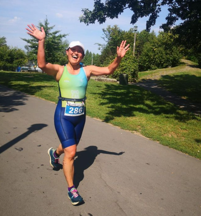 CSL Triathlon athlete at Valleyfield